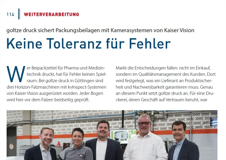 Keine Toleranz für Fehler